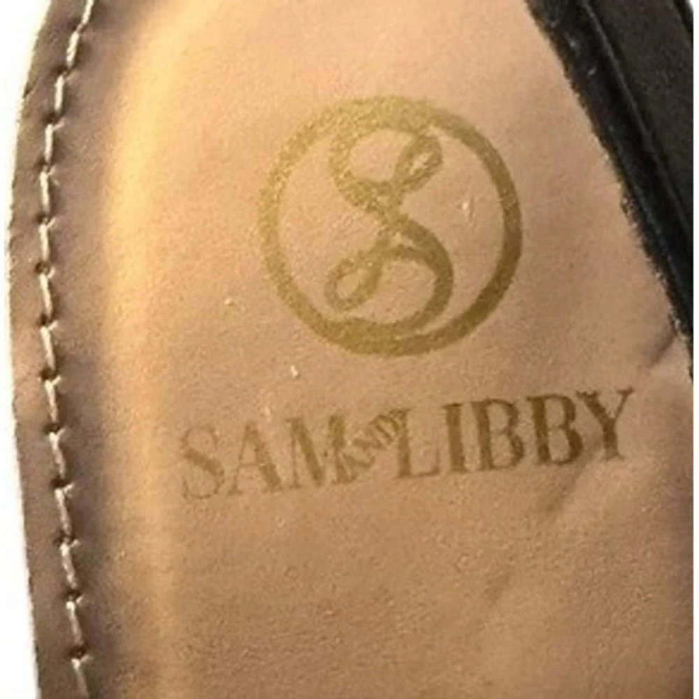 Sam & Libby Girls Black Mary Jane Slingback Block Heel Dress Shoes Size 3 SAL051